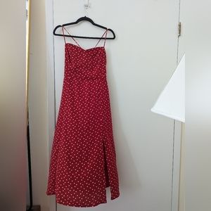 Sweet heart neckline Francesca's midi dress